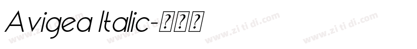 Avigea Italic字体转换